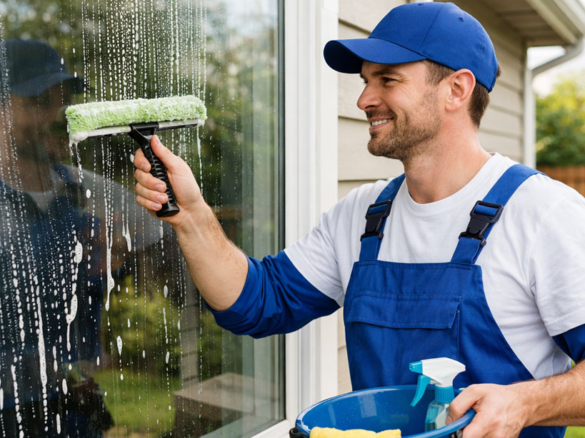 Limpeza de vidros e janelas